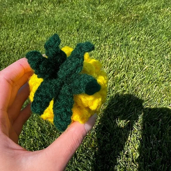 Hand Small Pineapple Desk Decor Plushie! - Picture 8 of 10